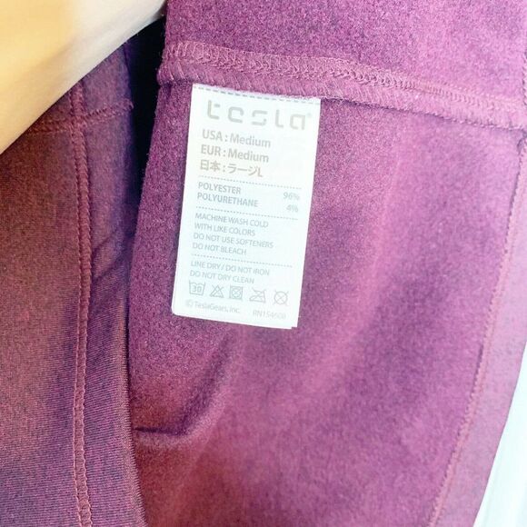 Tesla Women’s Maroon Wine 1/2 Zip Pullover Size Medium - Picture 8 of 9
